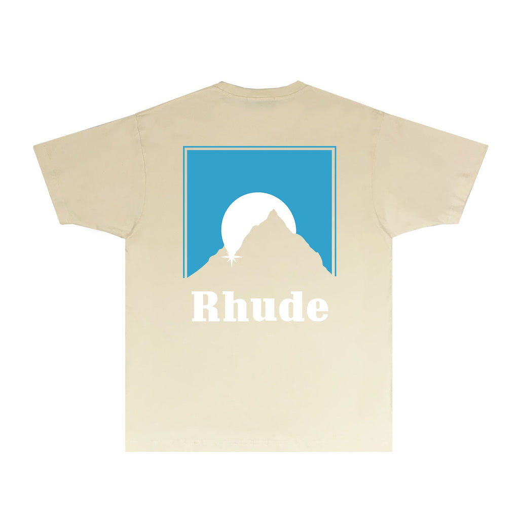 Rhude T-shirts Printed Trendy Pure Cotton