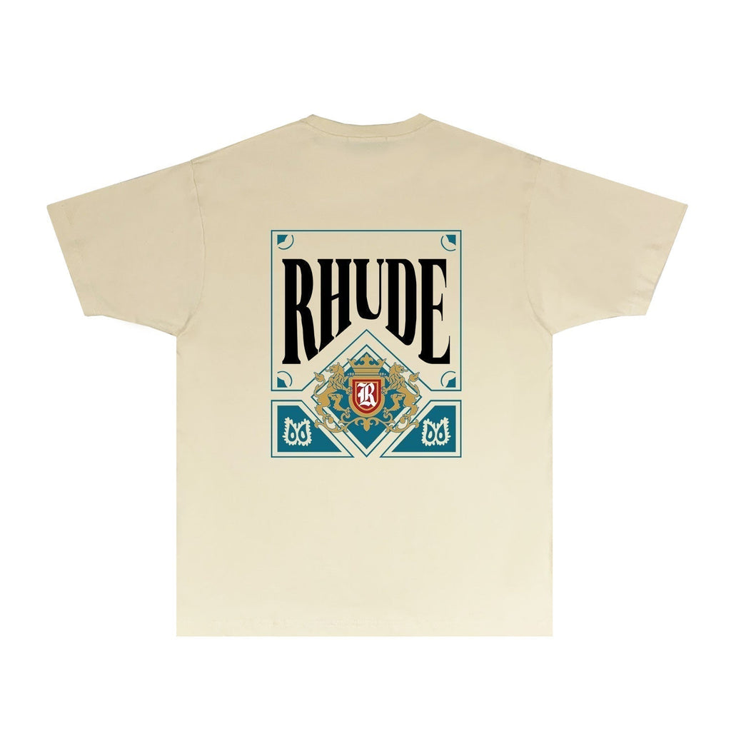 Rhude T-shirts Printed Trendy Pure Cotton