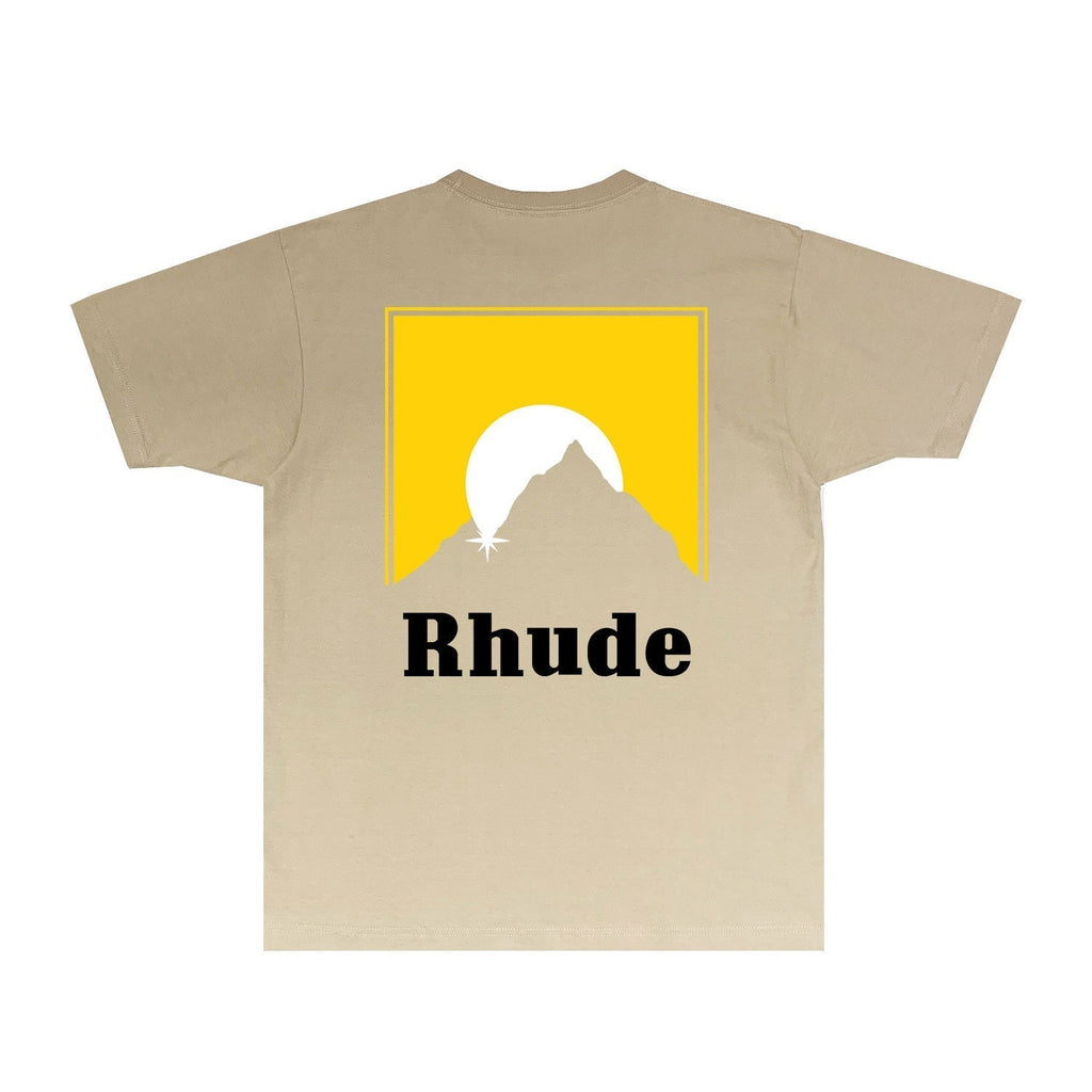 Rhude T-shirts Printed Trendy Pure Cotton