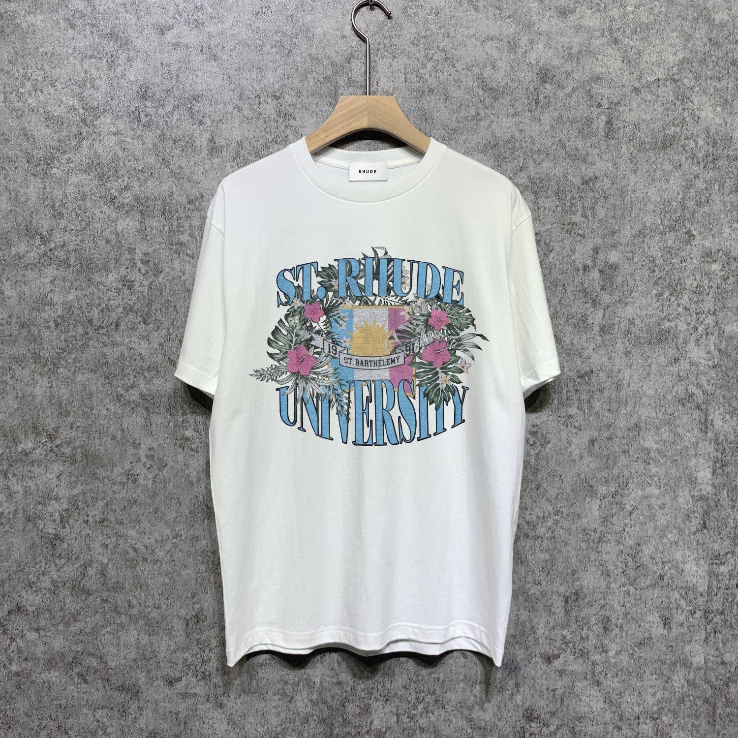 Rhude T-shirts Printed Trendy Pure Cotton