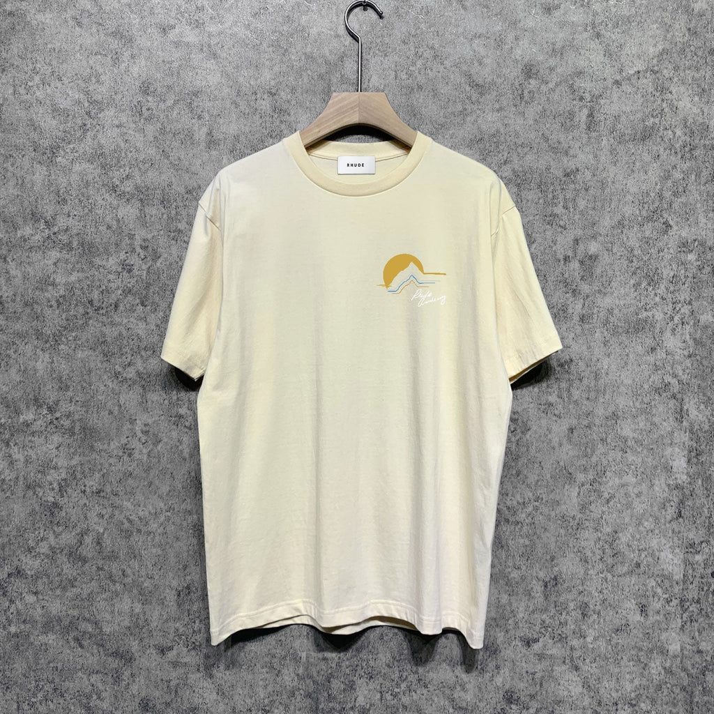 Rhude T-shirts Printed Trendy Pure Cotton
