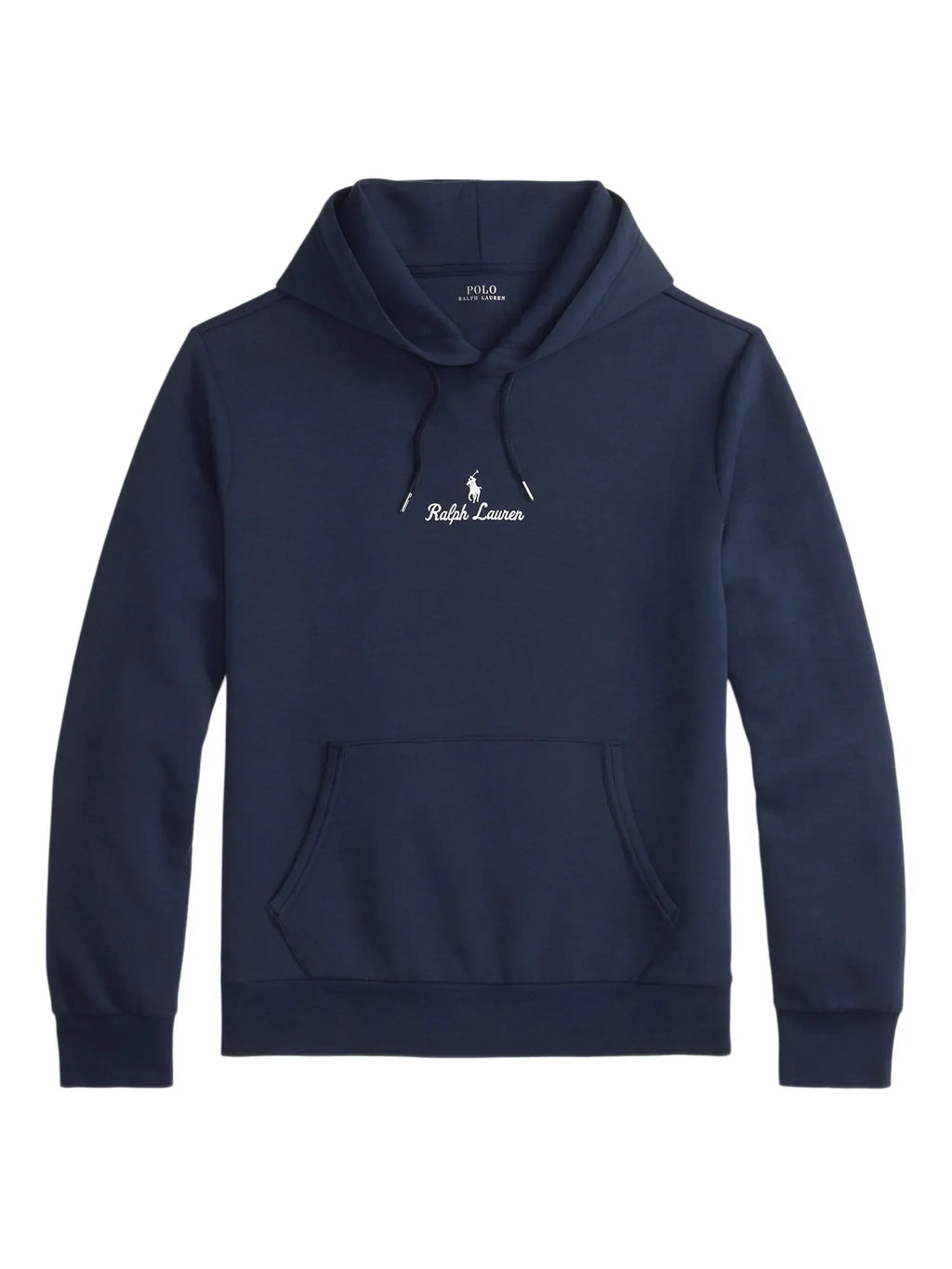 RALPH LAUREN Logo Double-Knit Hoodie Aviator Navy