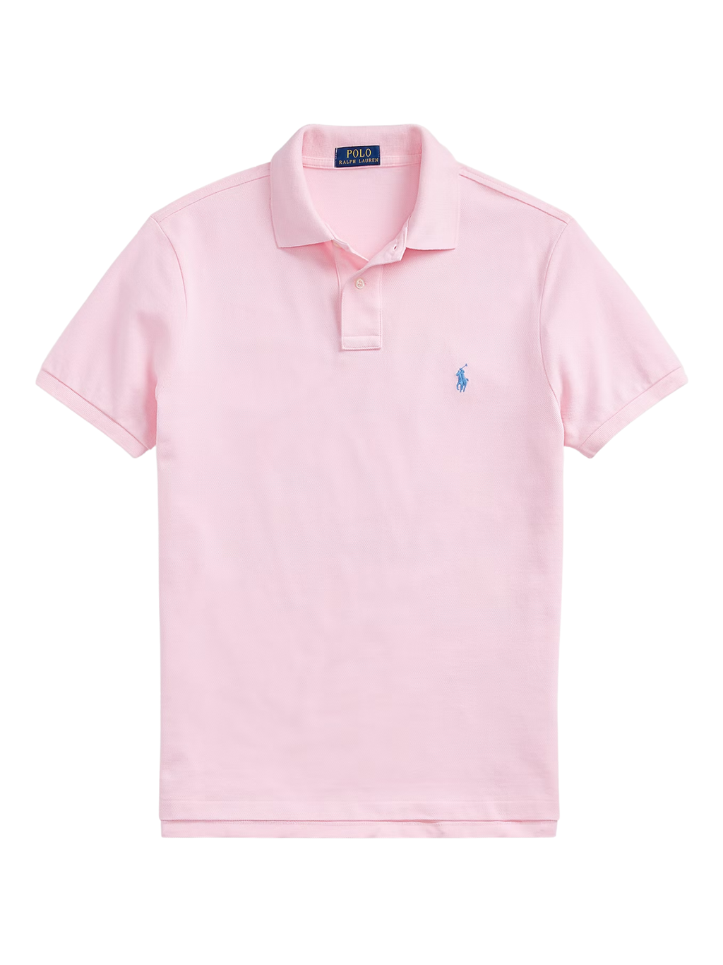 RALPH LAUREN The Iconic Mesh Polo Shirt Carmel Pink/Blue