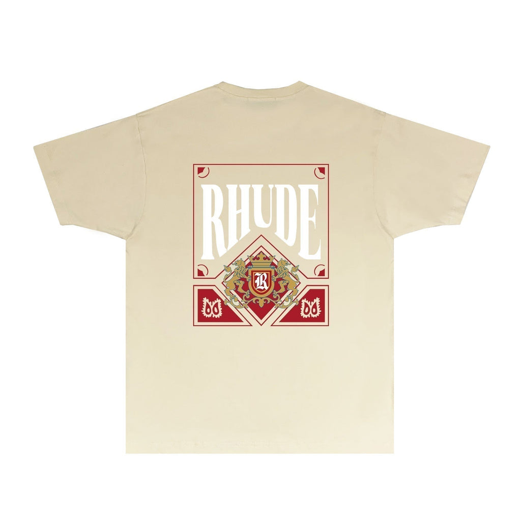 Rhude T-shirts Printed Trendy Pure Cotton