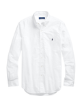 RALPH LAUREN Slim Fit Garment-Dyed Oxford Shirt White