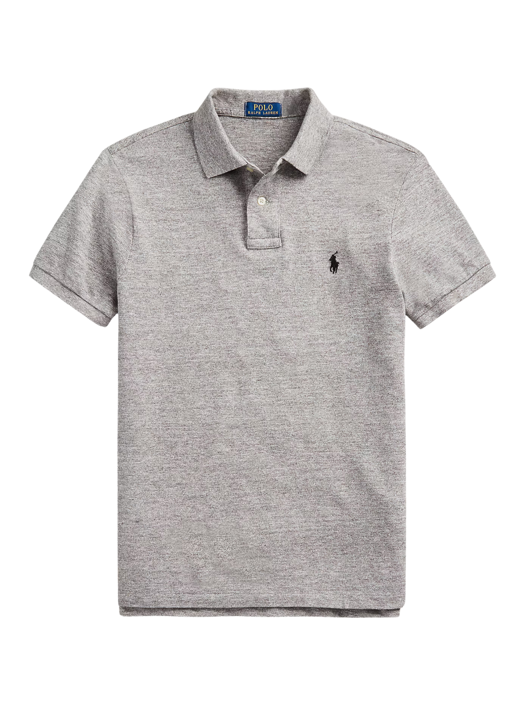 RALPH LAUREN Slim Fit Mesh Polo Shirt Canterbury Heather