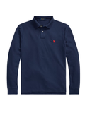 RALPH LAUREN Slim Fit Mesh Long-Sleeve Polo Newport Navy