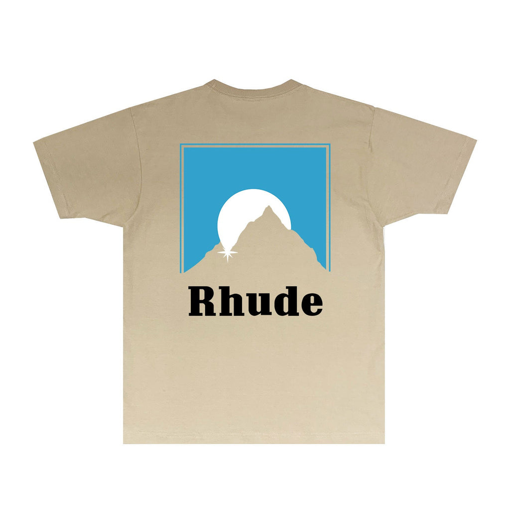Rhude T-shirts Printed Trendy Pure Cotton