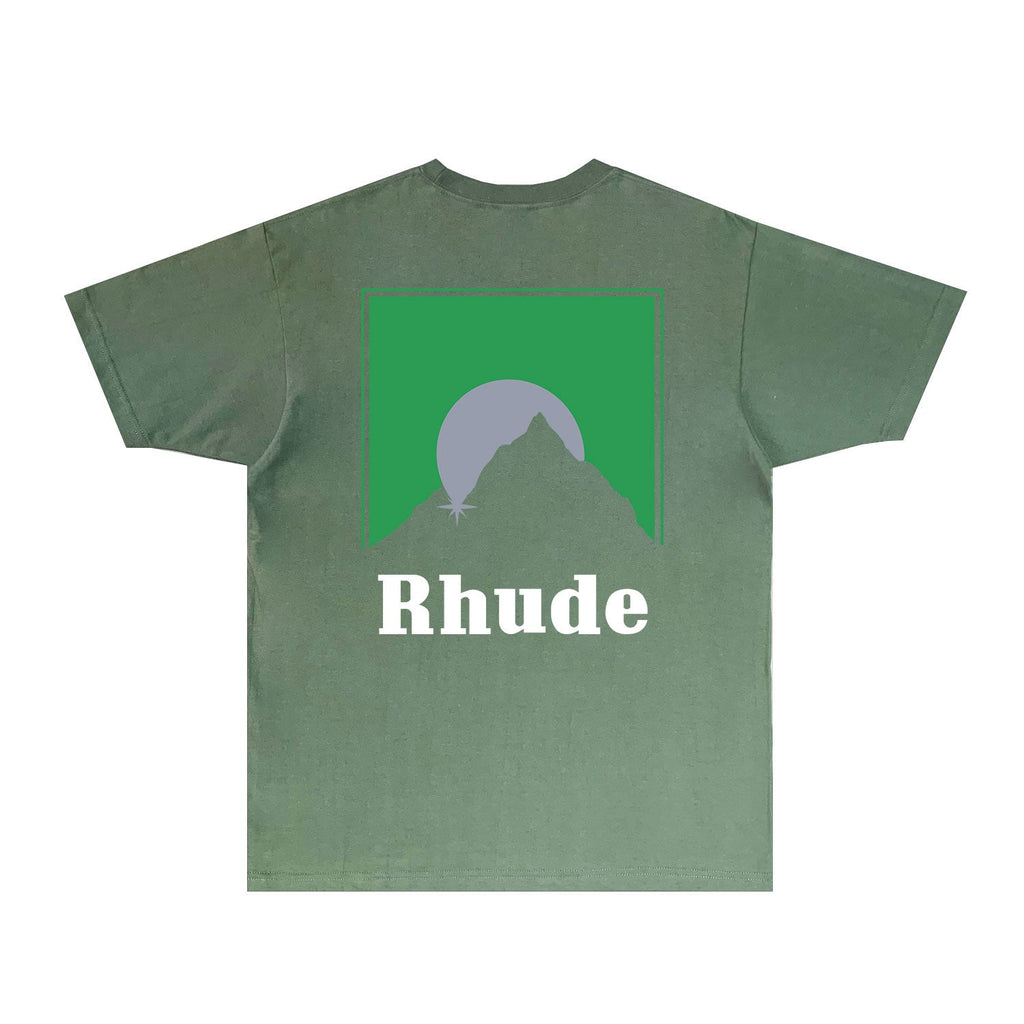 Rhude T-shirts Printed Trendy Pure Cotton