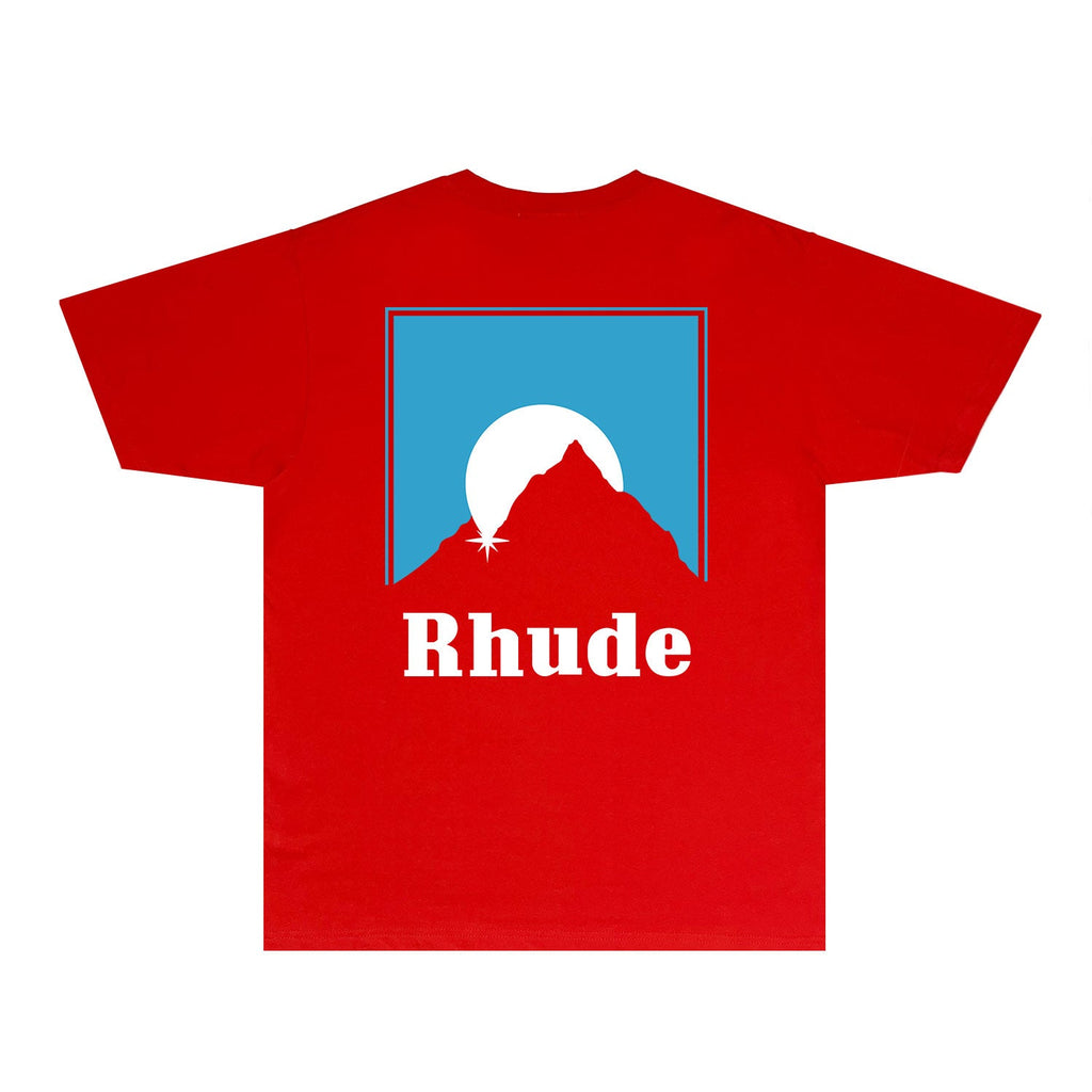 Rhude T-shirts Printed Trendy Pure Cotton