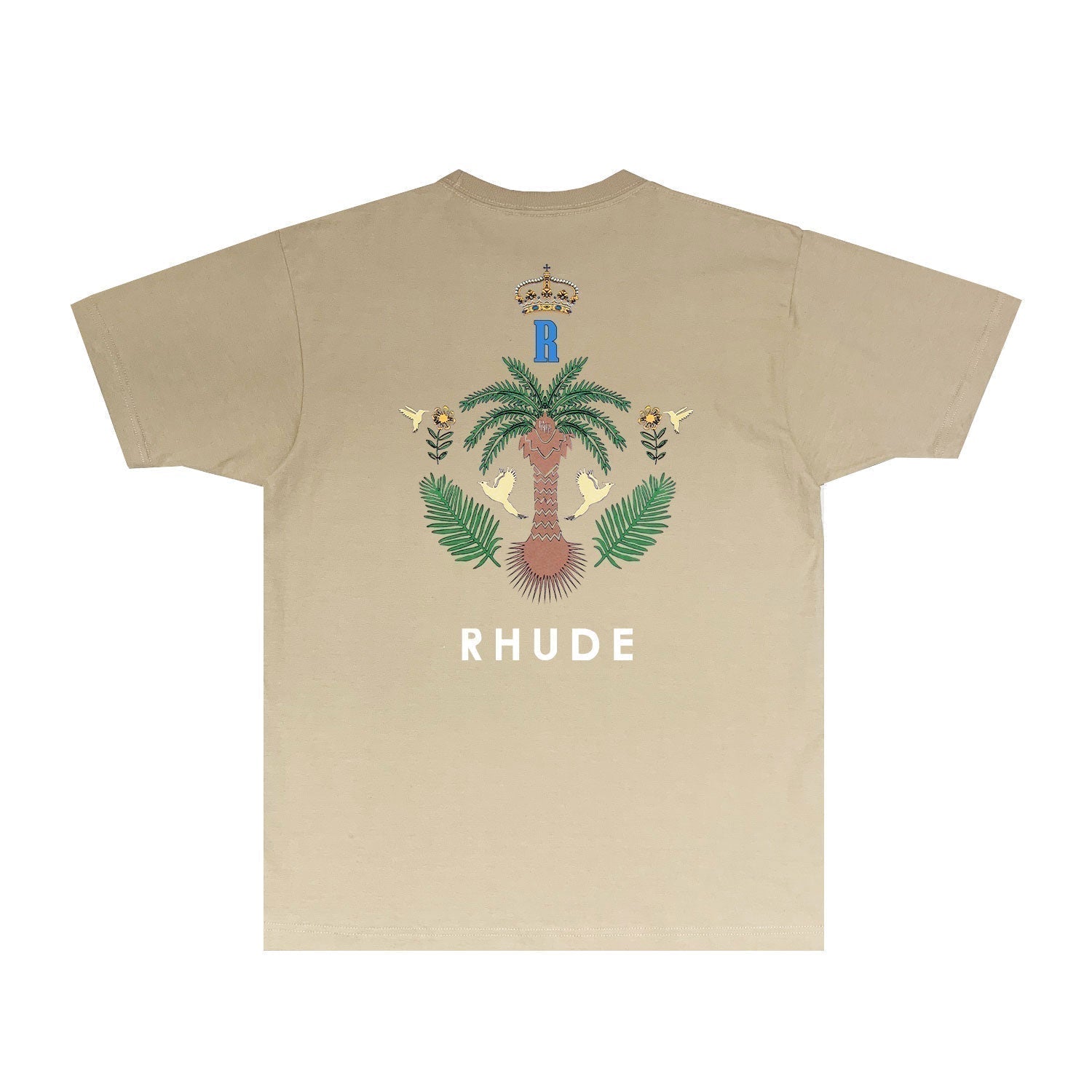 Rhude T-shirts Printed Trendy Pure Cotton
