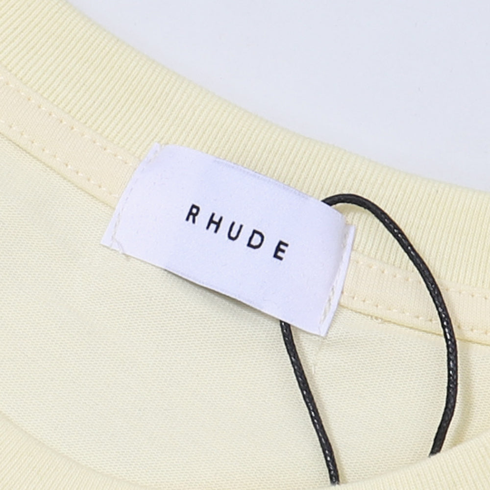 Rhude T-shirt Micro Label Yacht Print Short Sleeve T-shirt