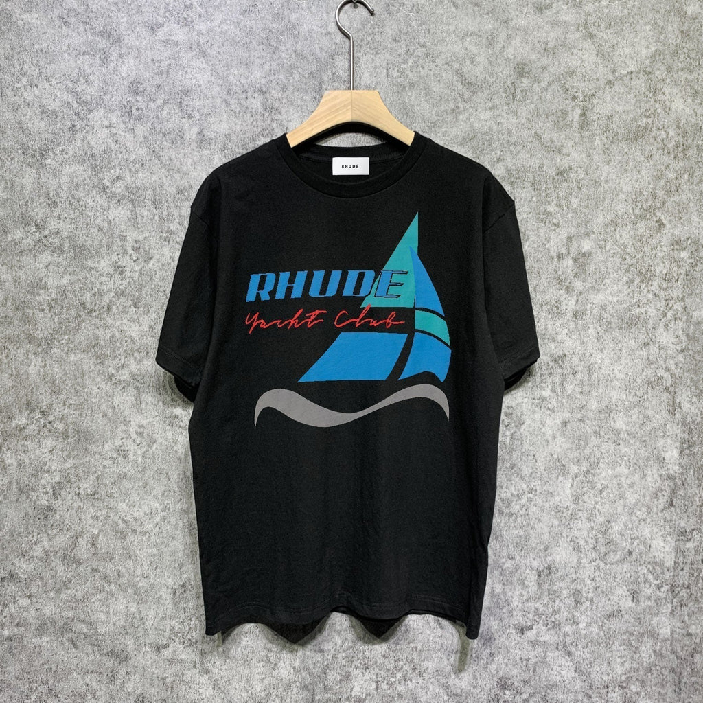 Rhude T-shirts Printed Trendy Pure Cotton