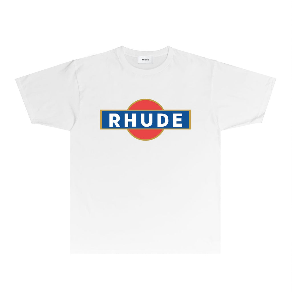 Rhude T-shirts Printed Trendy Pure Cotton