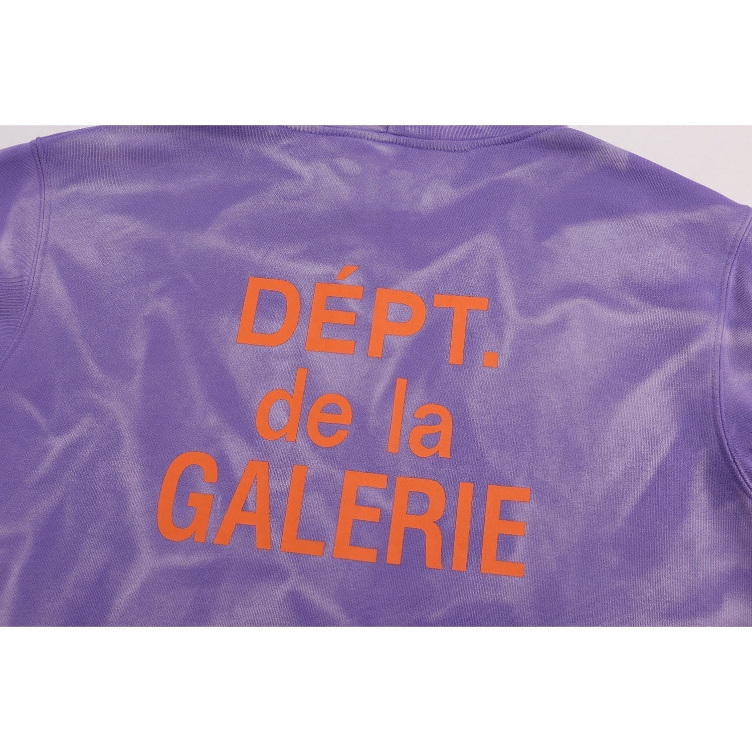 Gallery Dept Hoodie Letter Tie-Dye Washed Hooded Sweater Cardigan Jacket