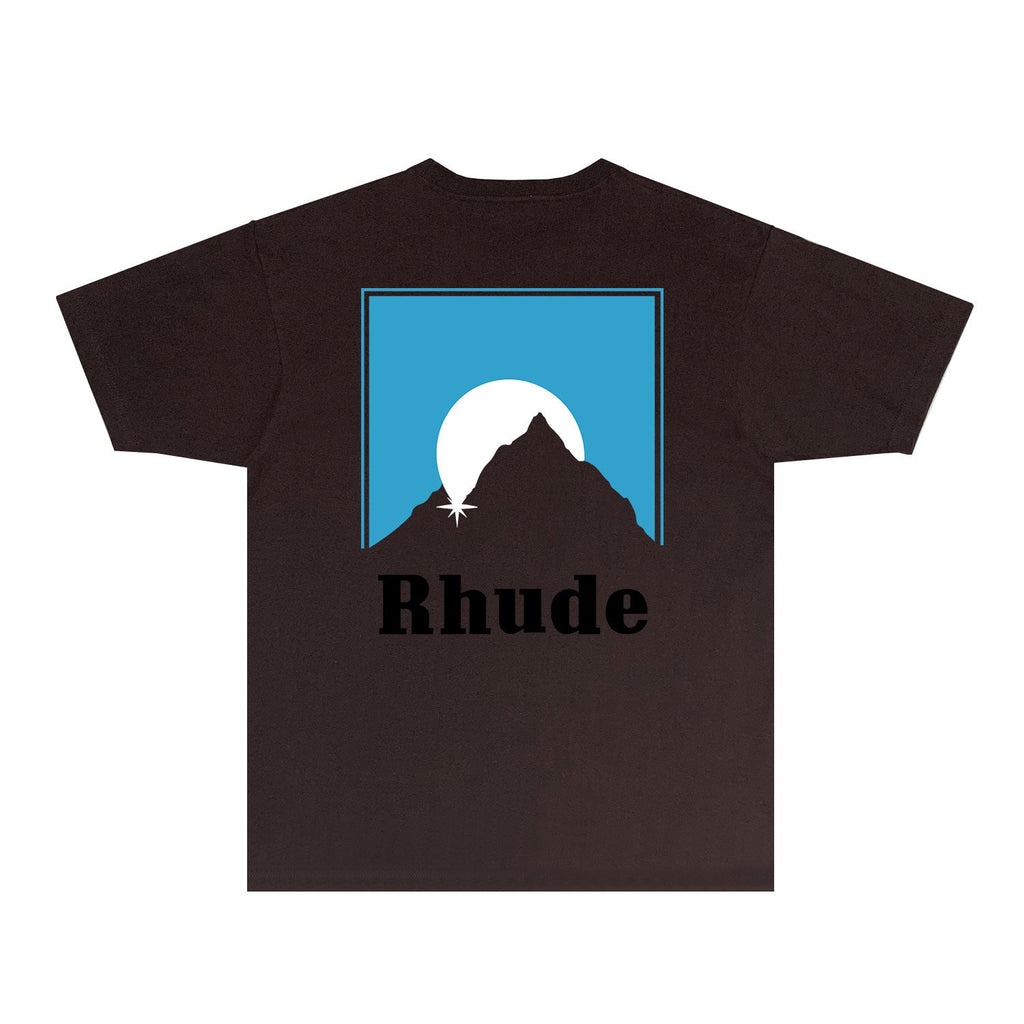 Rhude T-shirts Printed Trendy Pure Cotton