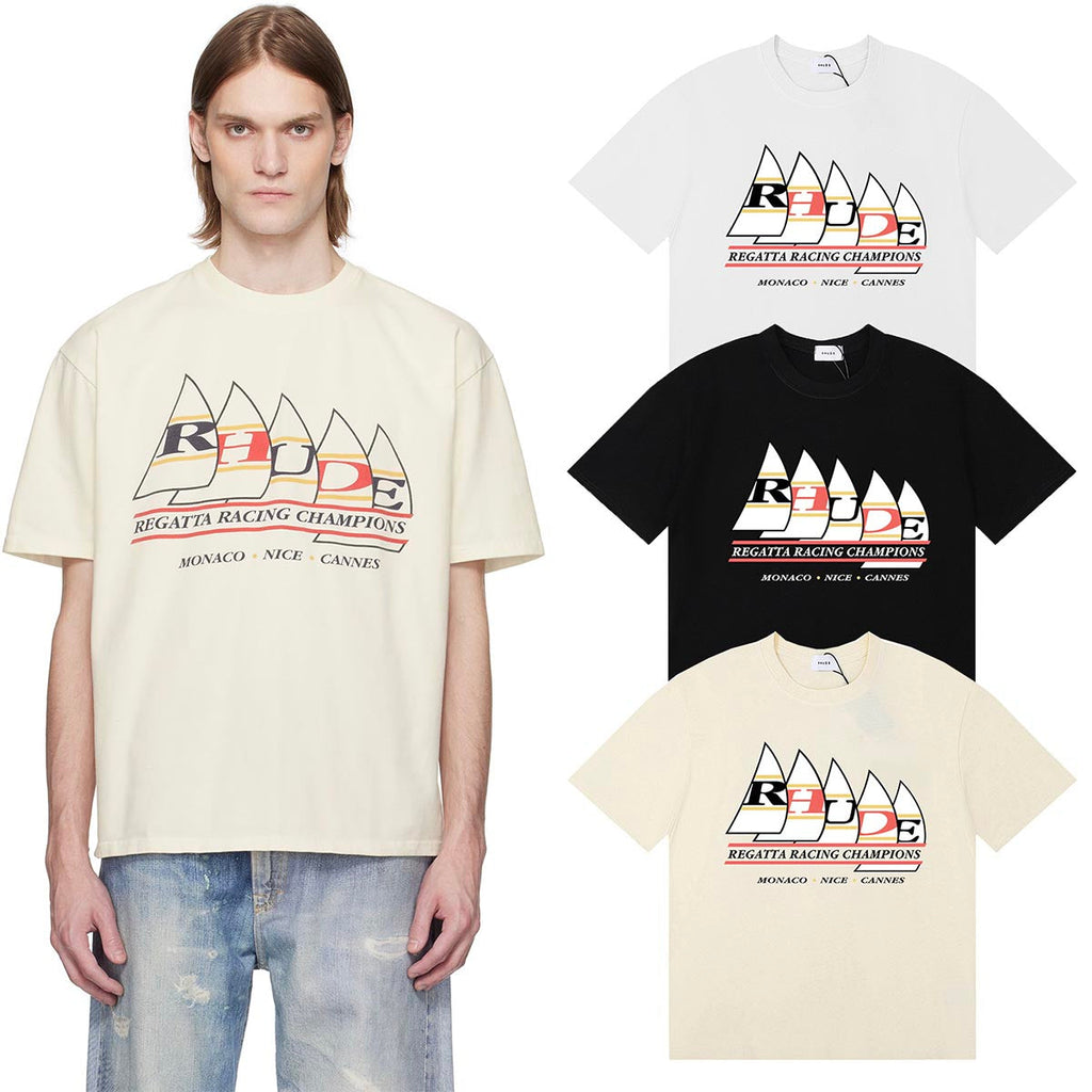 Rhude T-shirts Regatta Champions Short Sleeves