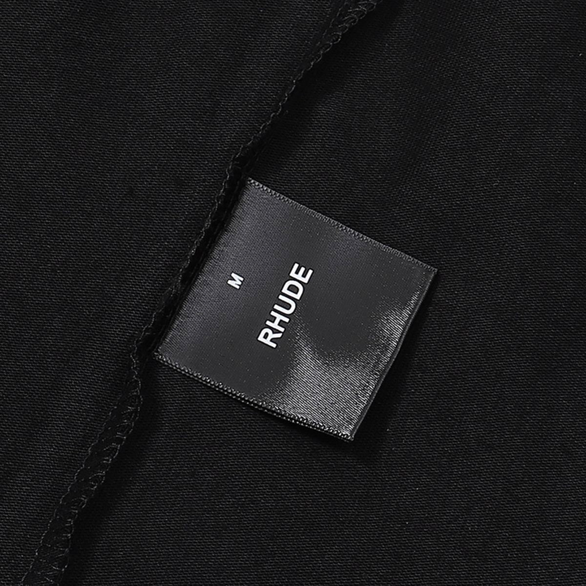 Rhude T-shirts Windowsill Seaview Printing Cotton Casual Short Sleeve Men and Women