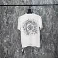 Chrome Heart T Shirts Cross Print Short Sleeve T-Shirt Loose