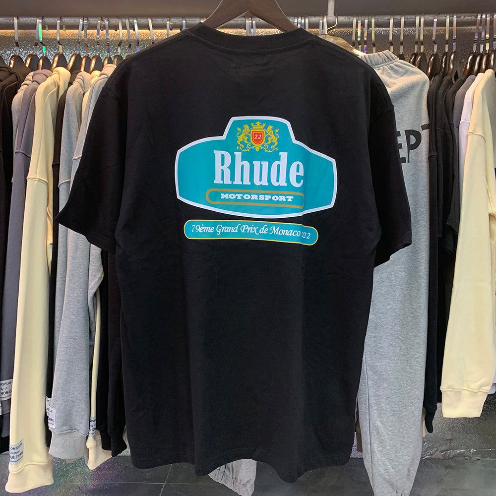 Rhude T-shirts Cotton Short Sleeves Men and Women
