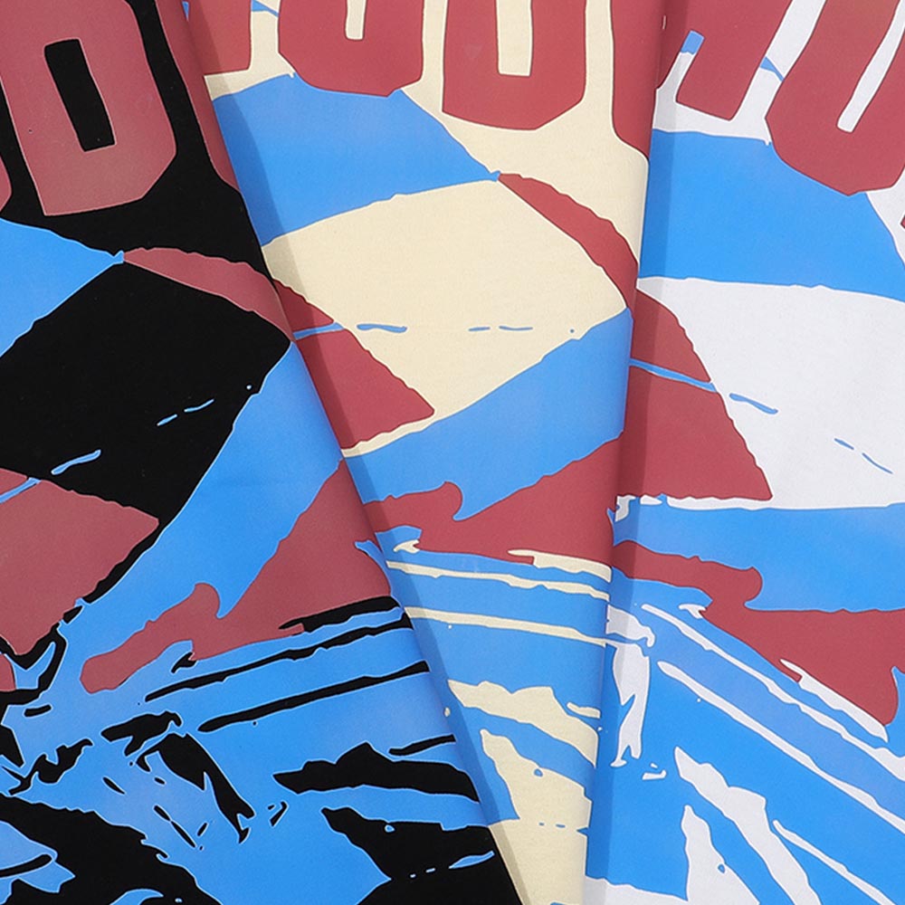 Rhude T-shirts Windsurfing Printed Cotton Casual Short Sleeves Men and Women