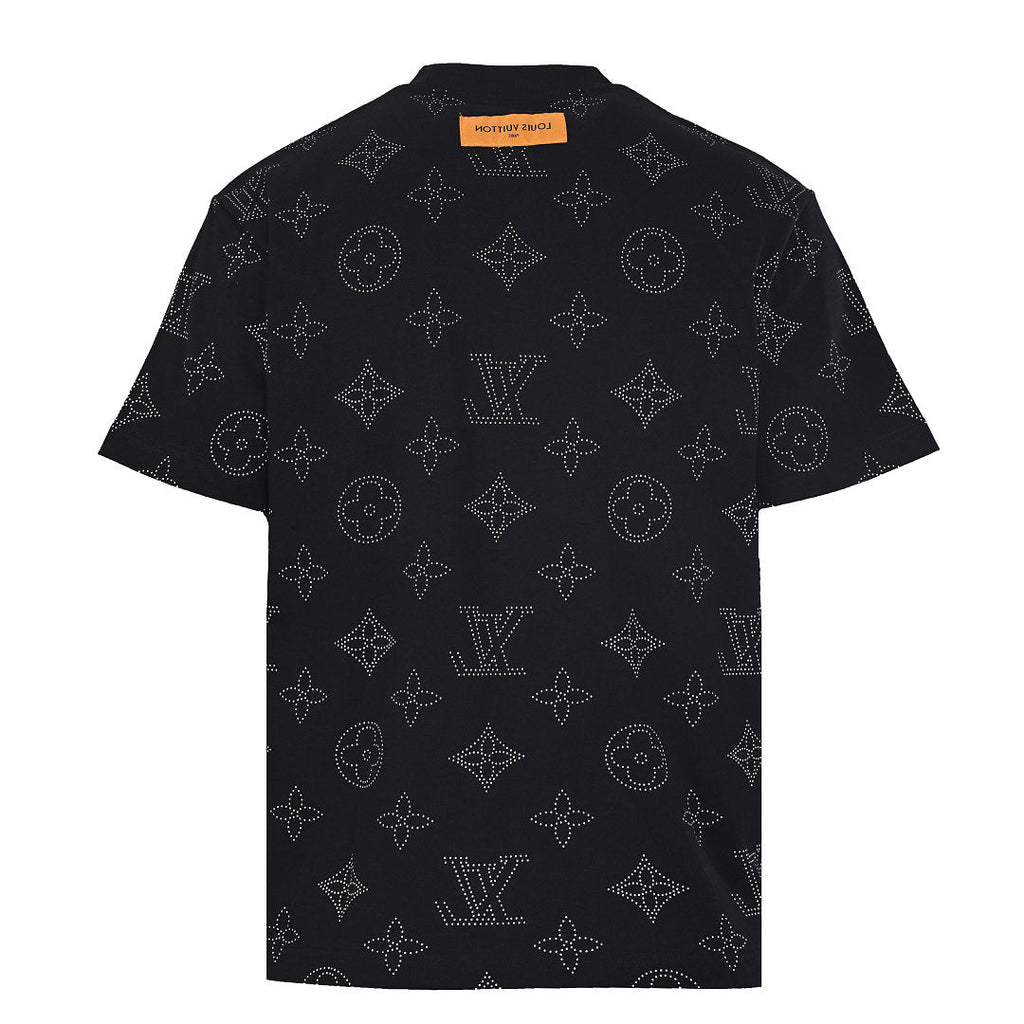 Louis Vuitton All-Over Chain Print Short-Sleeve T-Shirt