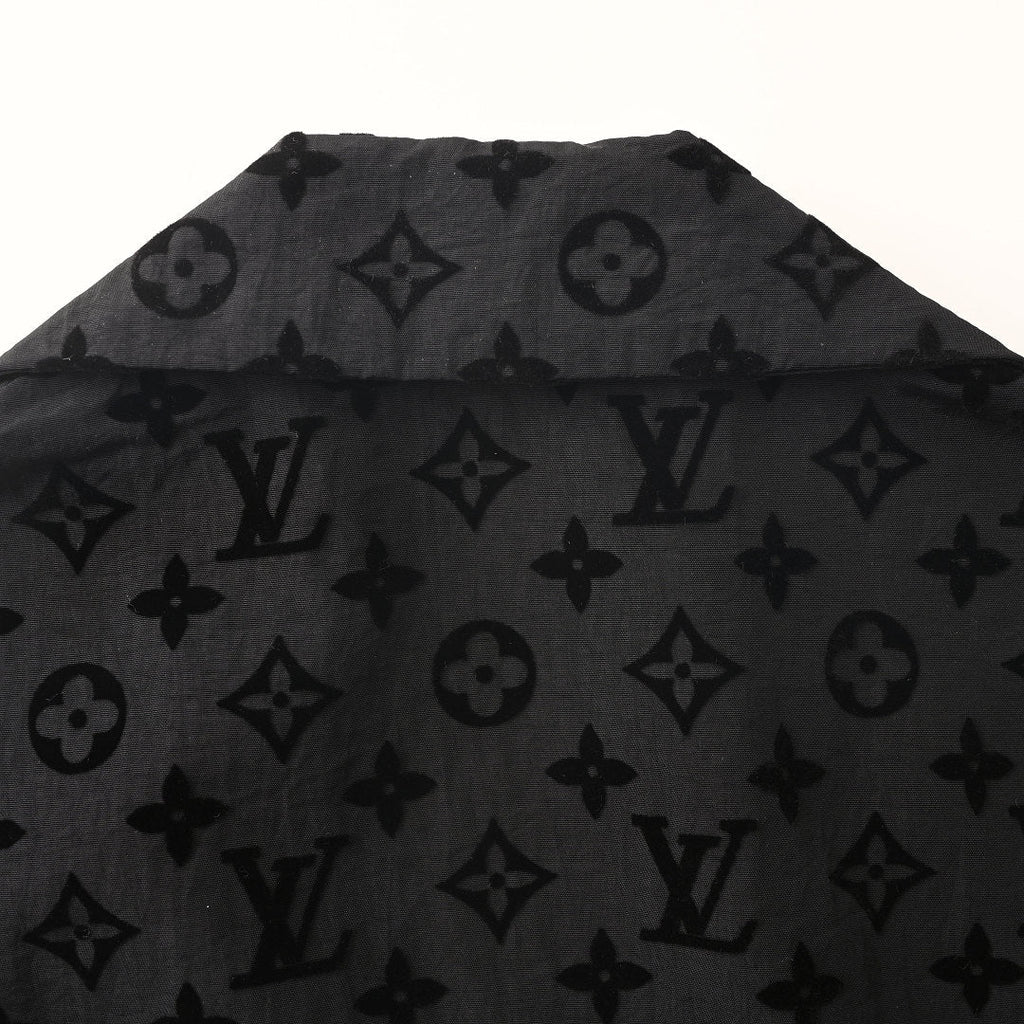 Louis Vuitton Mulberry Silk Short-Sleeve Shirt