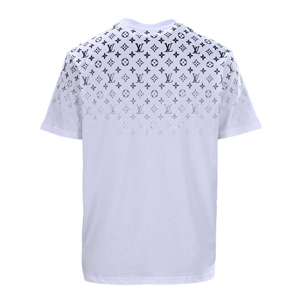 Louis Vuitton Gradient Shoulder-Letter Short-Sleeve T-Shirt