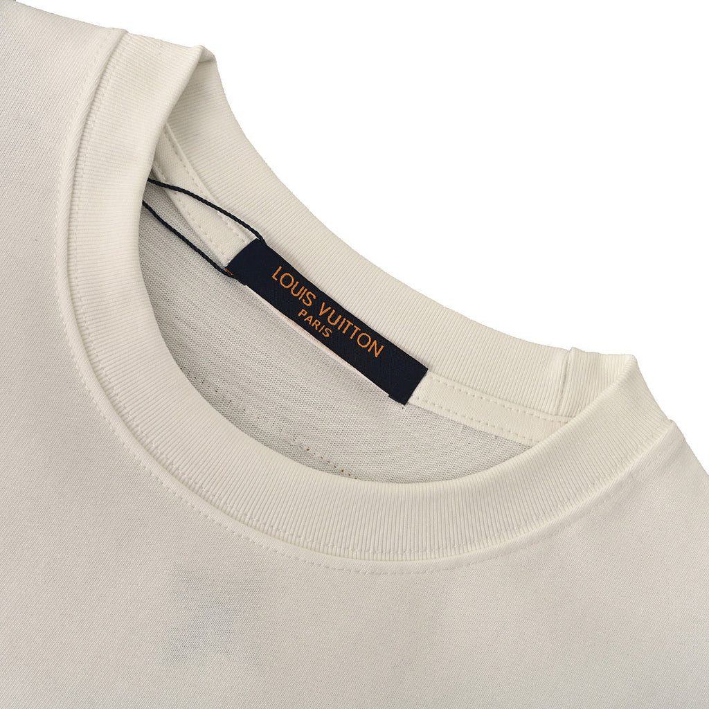 Louis Vuitton Beaded Crew-Neck Short-Sleeve T-Shirt