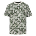 Louis Vuitton "Barrage" Letter Jacquard Knit Short-Sleeve T-Shirt