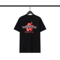 Chrome Heart T Shirts CH Flower Sanskrit Casual Short Sleeve T-Shirt Loose