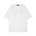 Chrome Heart T Shirts Versatile Casual Loose Print Embroidery T-Shirt Sleeves