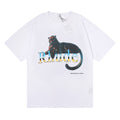 Rhude T-shirt Black Panther Letter Print Short Sleeve T-shirt