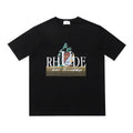 Rhude T-shirt Geometric Print Short Sleeve T-shirt