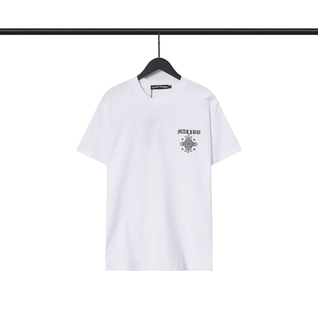 Chrome Heart T Shirts Sanskrit Cross Horseshoe Letter Flower Short Sleeve T-Shirt