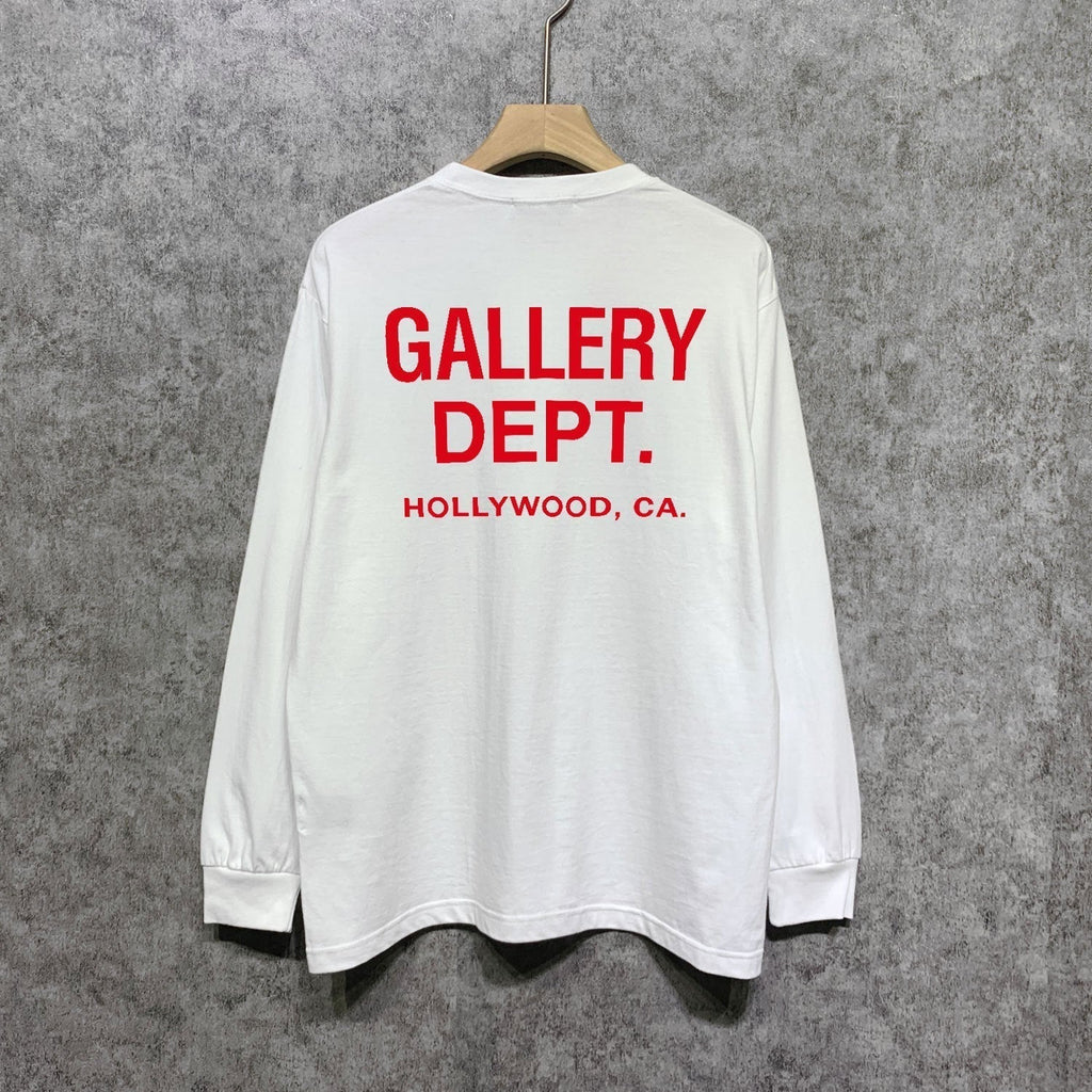 Gallery Dept Long Sleeved Shirt Fashion Brand Long Sleeve Long-Sleeved T-shirt Blouse