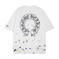 Chrome Heart T Shirts Croix Cross Sanskrit Embroidery Versatile Casual Loose