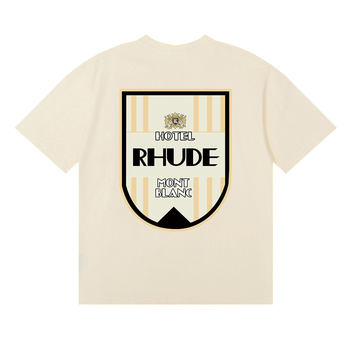 Rhude T-shirt Ski Theme Letter Print Short Sleeve T-shirt
