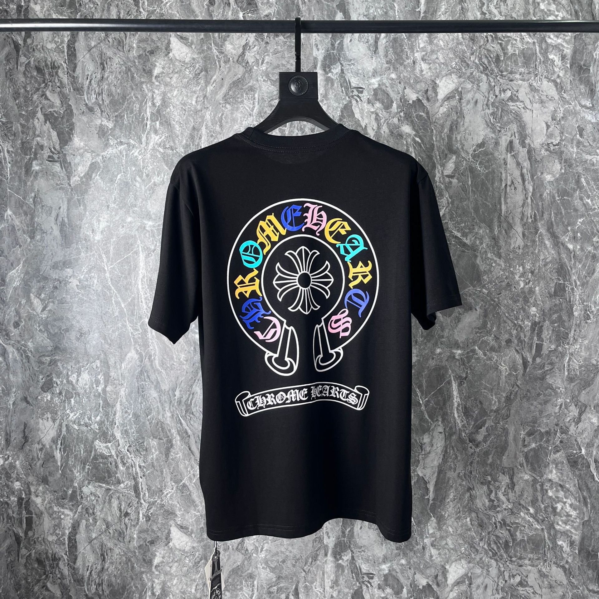 Chrome Heart T Shirts Cross Horseshoe Print Embroidery T-Shirt Short Sleeve