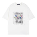 Chrome Heart T Shirts Cross Color Printed Short Sleeve T-Shirt Couple
