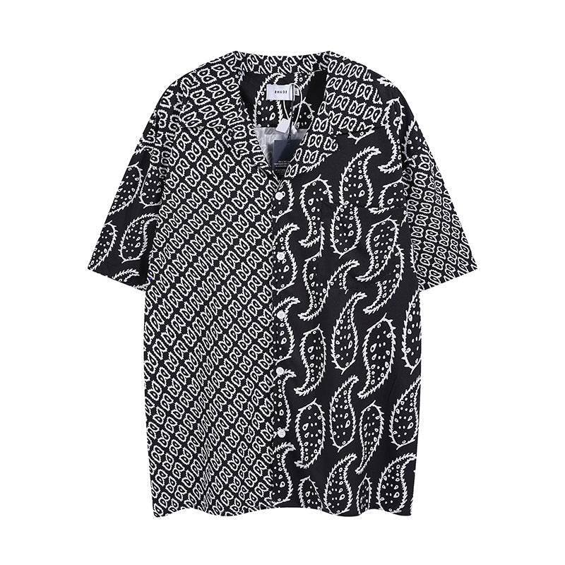 Rhude T-shirt Family Totem Casual Short Sleeve Shirt, Shorts