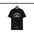 Chrome Heart T Shirts Sanskrit Color Printing Loose Casual Crew Neck Short Sleeve T-Shirt