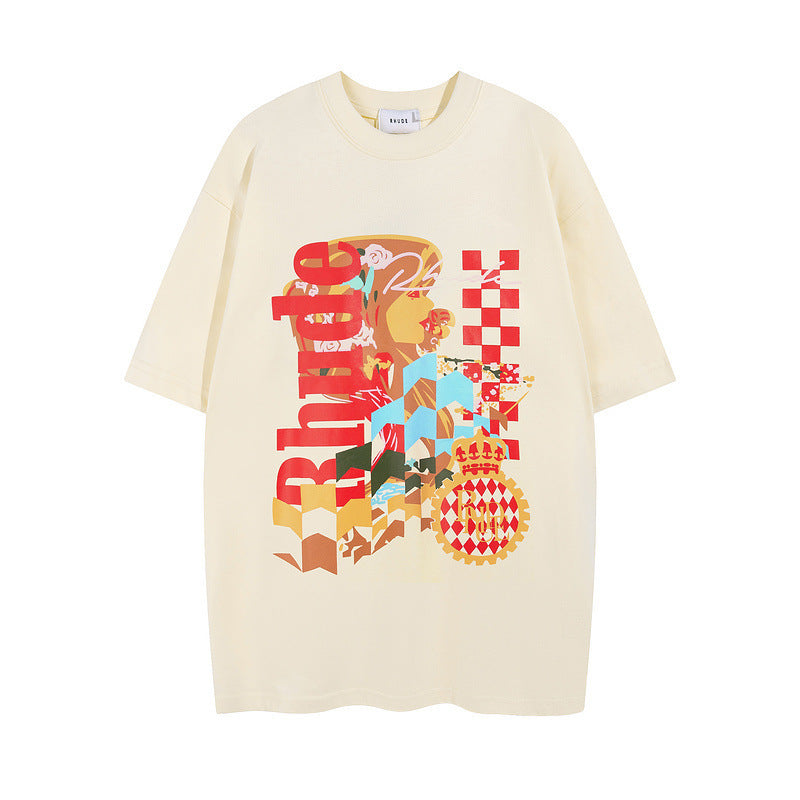 Rhude T-shirt Junior Letter Arrow R Label Short Sleeve T-shirt