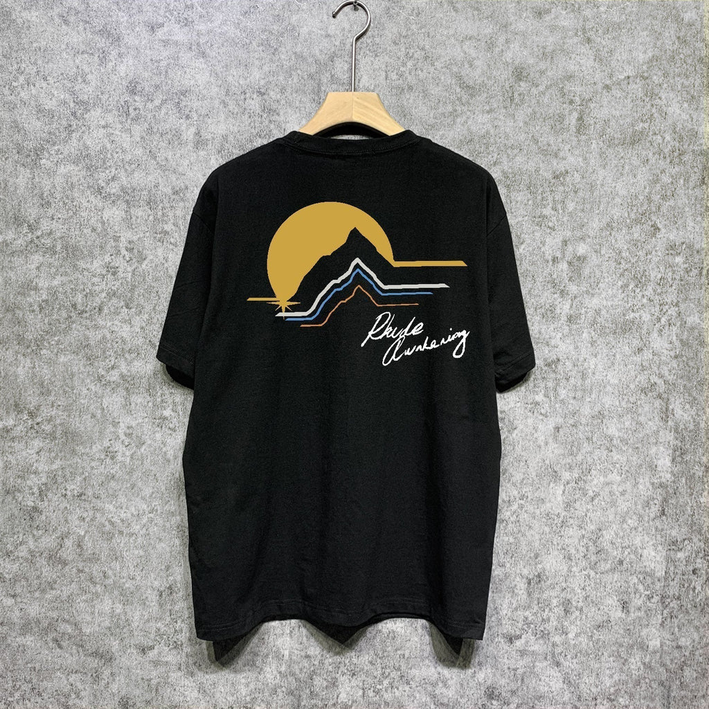 Rhude T-shirts Printed Trendy Pure Cotton