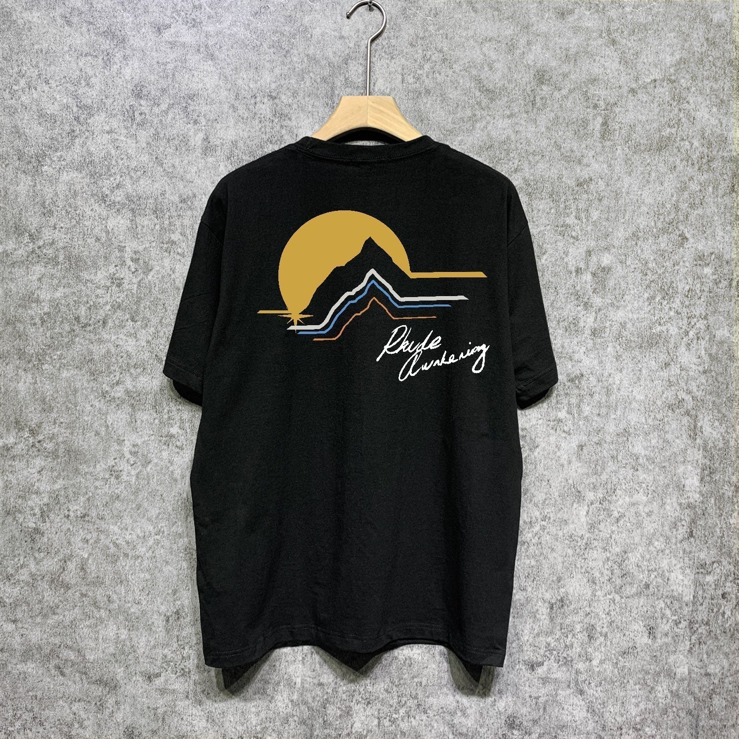 Rhude T-shirts Printed Trendy Pure Cotton