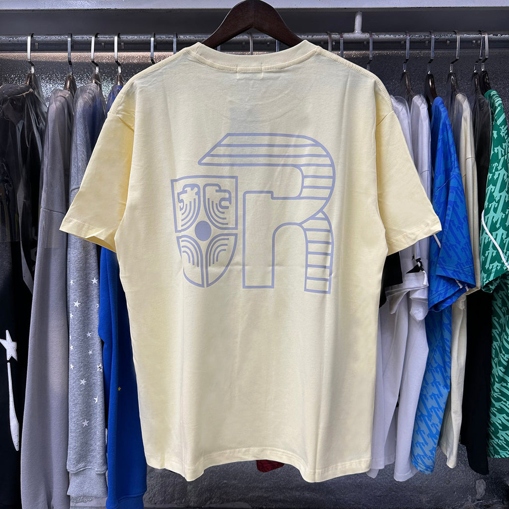 Rhude T-shirts Egyptian Pharaoh Print Cotton Casual Short Sleeves Men and Women