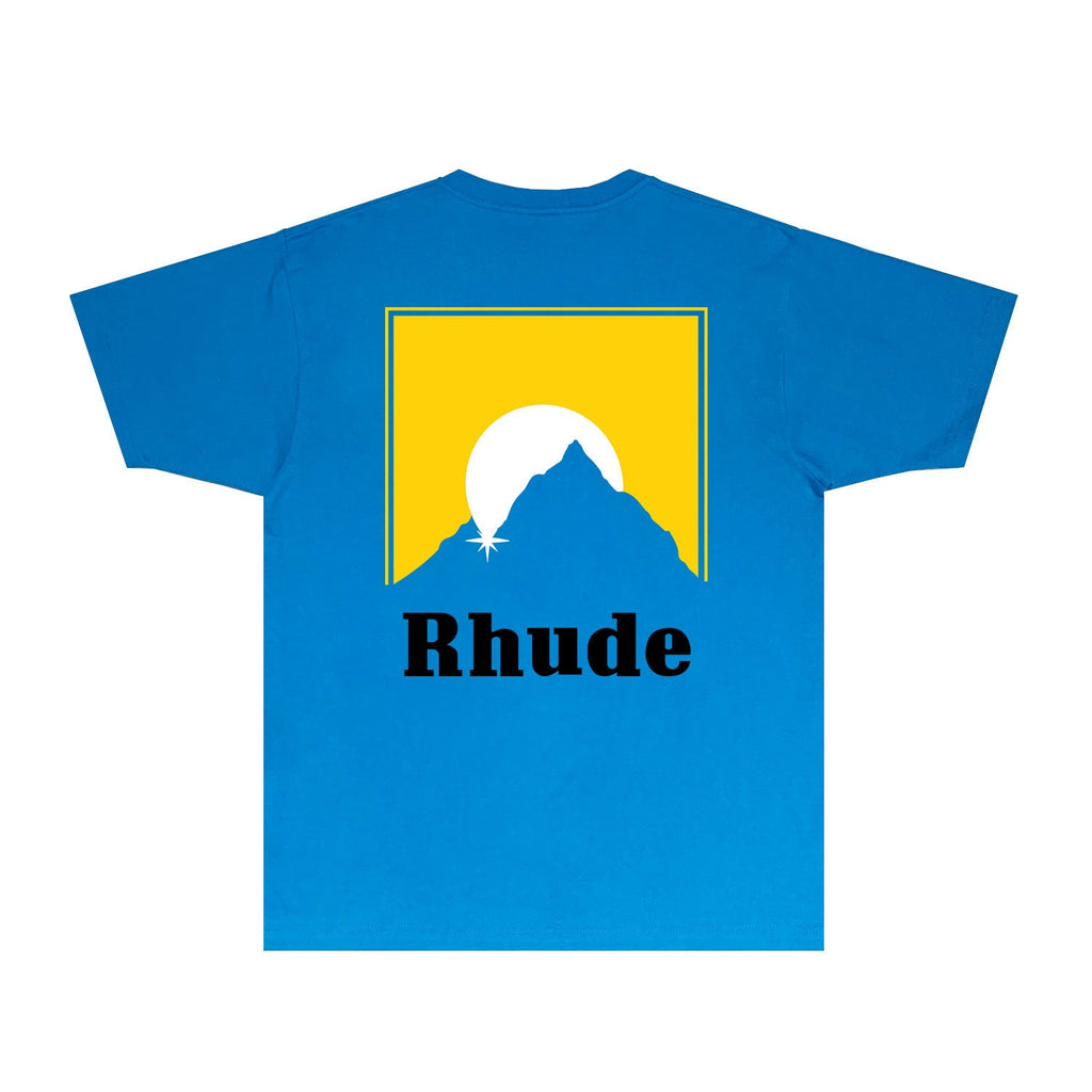 Rhude T-shirts Printed Trendy Pure Cotton