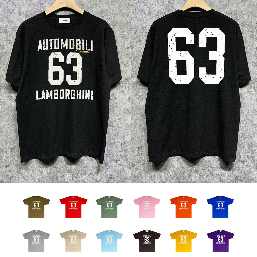 Rhude T-shirts Printed Trendy Pure Cotton