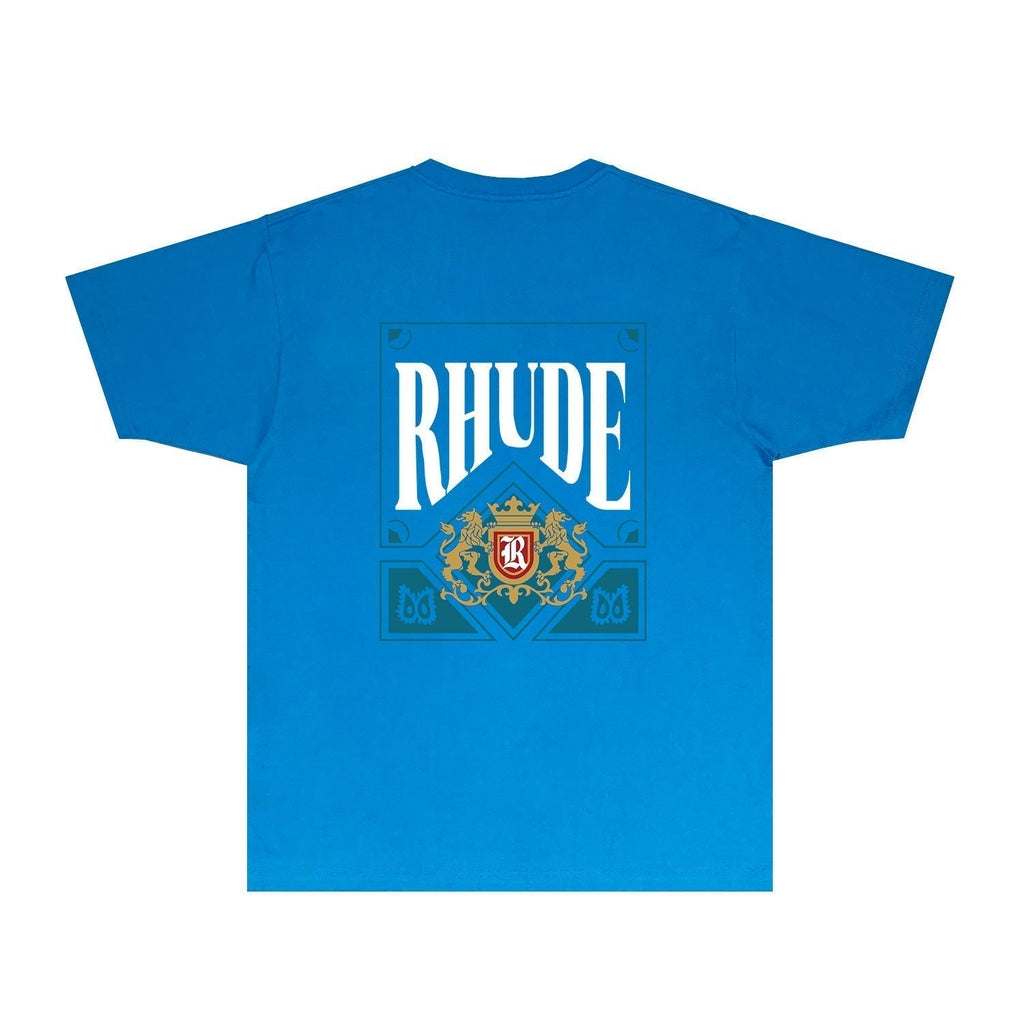 Rhude T-shirts Printed Trendy Pure Cotton