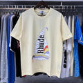 Rhude T-shirts Sailing Printed Cotton Casual Short Sleeves Men and Women